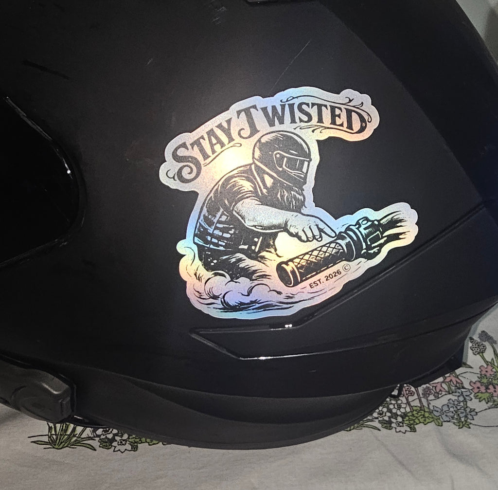 Matte Holographic Stay Twisted Sticker